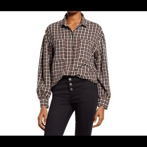 Lightweight plaid shirt